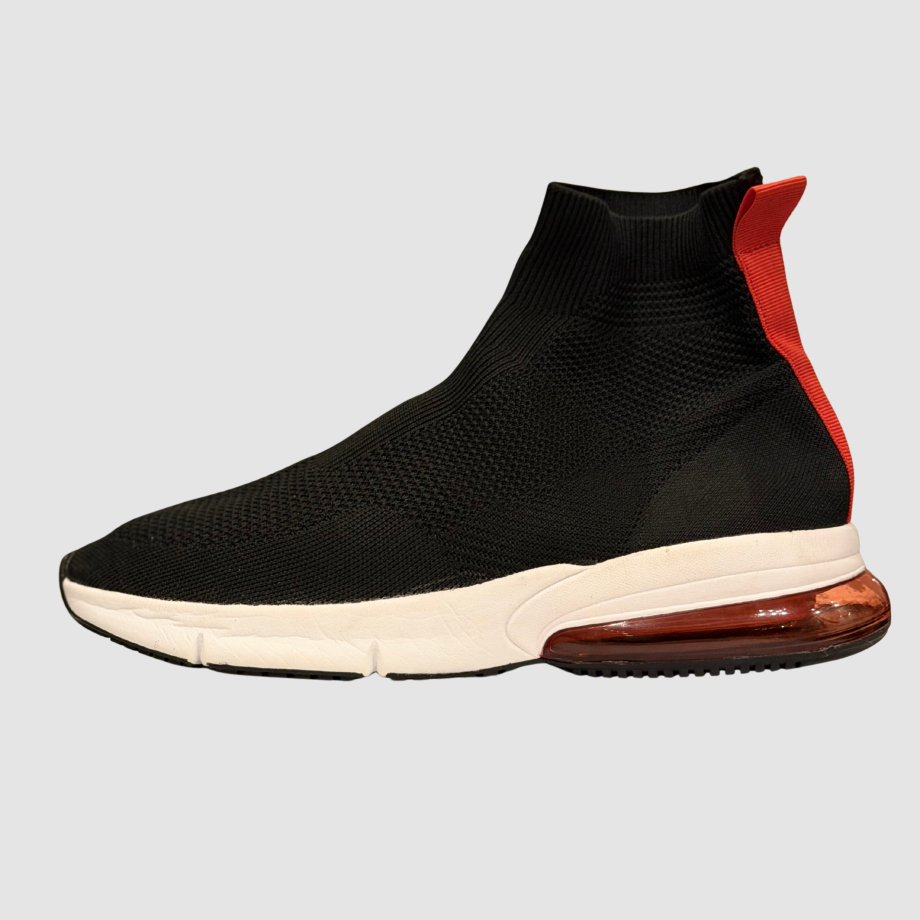  Black Sock-Style High-Top Trainer